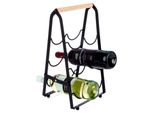 Scaffale Per Vino In Metallo Nero, Scaffale Per Alcolici, Armadio, Scaffale Per Vino Per 6 Bottiglie