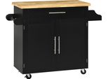 Carrello Da Cucina Carrello Di Servizio Con Piano Di Lavoro E Ripiano Per Spezie Portasciugamani Per Soggiorno E Sala Da Pranzo 109X40X89Cm