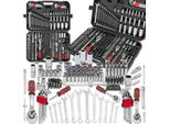 Forcekraft Set Di Utensili 222 Elements Acciaio Crv Set Grande 1/4" 3/8"" 1/2"""