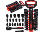 Forcekraft Set Di Chiavi A Bussola Da 1/2", Cricchetto, Prolunga, 8-32 Mm, 20 Pezzi"