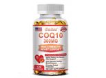 Coq10 300 Mg (120 Capsule) Integratore Alimentare, Cuore, Circolazione, Pressione Sanguigna, Cervello, Muscoli, Ossa, Salute Cardiaca