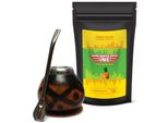 Set Da Tè Mateine Mate - Paraguayan Yerba Mate Tea Mateine Pina Naranja 500G - Naturale Mate Tea Cup Calabash - Bombilla 19 Cm