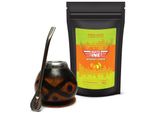 Set Per Tè Mateine Mate - Tè Yerba Mate Del Paraguay Mateine Naranja Y Limon 500 G - Tazza Naturale Per Tè Mate Calabaza - Cannuccia Bombilla 19 Cm