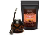 Set Per Mate Mateine - Tè Yerba Mate Paraguaiano Con Anice 500 G - Tazza Per Mate Calebassa - Bombilla