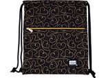 Astra Head AD2 Borsa Palestra Borsa Sportiva Zaino Borsa Golden Hearts Luce Nero Bambini Ragazze