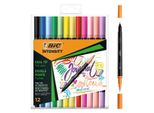 Set Di Pennarelli Bic Intensity 12 Pezzi Colorati