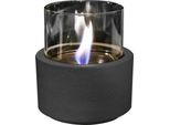 Lotus 12 Mgo Nero Ceramica/Cemento Ceramica Da Tavolo Tenderflame Ø 13 X 17,6 Cm