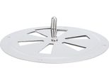 Piatto Di Ventilazione Della Cabina Grado Marino In Acciaio Inox Rotondo Louver Vent Cover Con Manopola Laterale Per La Barca Yacht Rv (5In)