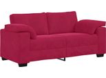 Vidaxl Divano A Due Posti Rosso Vino 180X77X82 Cm Velluto