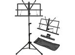 Gleam Music Stands - 2 In 1 Dual -Use Table Book Foldable Holder Carrying Bag