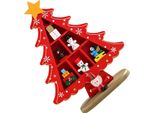 Albero Di Natale Da Tavolo In Legno Squisito Mini Albero Di Natale Da Tavolo Mente Posizionato Per Centro Commerciale Hotel Decorazione Di Natale Rosso