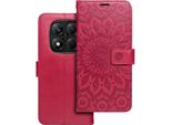 Mezzo Custodia A Libro Per Xiaomi Redmi Note 14 Pro 5G / 14 Pro Plus 5G Mandala Magenta
