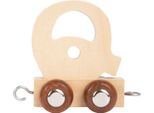 Small Foot - Treno Di Lettere In Legno - Q - 12 Pezzi