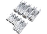 9 Pezzi Linea Carburante Set 10-22Mm 1/4In 3/8In 1/2In Drive Crv Acciaio Iniettore Linea Carburante Socket Wrench Per Riparazione Auto