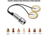 Ejous Pickup Per Chitarra, Pickup Per Chitarra Acustica, Pickup Autoadesivo Per Strumenti Mini Trasduttore Con Jack Da 1/4 Di Pollice Per Violino Mandolino Ukulele Chitarra Microfono