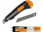 Coltello Per Carta Da Parati Rinforzato 18 Mm + Lame Per Coltello 18 Mm 0,5 Mm (10 Pezzi) Polax
