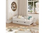 Vitalispa Letto Per Bambini Jessica, 70X140 Cm Con Cassetto E Materasso, Bianco