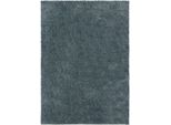 Tappeto Lavabile A Pelo Alto Soho Blue 80X150 Cm Soggiorno Rettangolare Antiscivolo A Pelo Alto Benuta Fluffy Plush Shaggy Soft