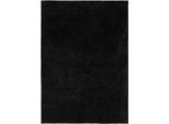Tappeto Lavabile A Pelo Alto Soho Nero 80X150 Cm Soggiorno Rettangolare Antisdrucciolo Lavabile A Pelo Alto Benuta Fluffy Plush Shaggy Soft