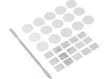 Adesivi Metallici Per Palette Di Ombretti, Strumento Di Depotenziamento Del Trucco, Adesivi Metallici Di Palette Vuote, Adesivo Di Palette Di Trucco, Adesivo Di Palette Colorate Di Trucco, Set Di Adesivi Di Palette Di Trucco