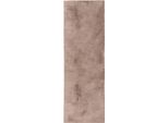 Tappeto Di Pelliccia Furry Taupe 80X300 Cm Soggiorno Runner Antiscivolo Lavabile High Pile Benuta Fluffy Plush Shaggy Soft