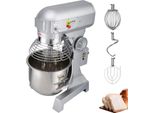 Impastatrice Vevor Robot Da Cucina, Impastatrice In Acciaio Inox Da 15 Qt, 600 W, Regolabile (130/233/414 Giri/Min.), Incl. Ciotola In Acciaio Inox, Gancio Per Impasto, Frusta, Sbattitore, Ideale Per Panetterie, Ristoranti