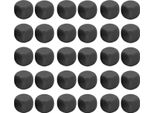 Set Di 30 Dadi Bianchi, Dadi Fai Da Te A 6 Facce Con Angoli Arrotondati, Per Giochi Da Tavolo E Apprendimento Della Matematica, Nero