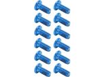 Drfeify 12 Pezzi Bulloni Del Rotore Del Freno A Disco Della Bicicletta, Bulloni Del Rotore Della Bicicletta, Bulloni Del Rotore Del Disco In Lega Di Alluminio Per Bici Da Corsa, Mountain Bike (Blu