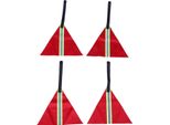 4 Bandiere Di Sicurezza Riflettenti Rosse, Impermeabili, Ad Alta Visibilità, Segnalazione Rimorchio, Bandiera Di Traino Per Camion, Biciclette