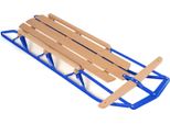 Slitta Costway, Slitta In Legno Da 137 Cm, Slitta Per Bambini In Legno, Slitta Da Neve Davos Per Bambini E Adulti