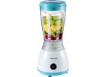 Sokany, Mini Frullatore 500 Ml 300 W Multifunzionale Con Lame In Acciaio Inossidabile, Bianco/Blu
