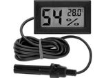 Termometro Igrometro Mini Misuratore Elettronico Digitale Di Temperatura E Umidità Per Interni Ed Esterni Con Sonda