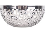Ciotola Per Frutta In Acciaio Inossidabile, Cava, Decorativa, Supporto Moderno, Cestino Per Frutta Da Banco Cucina, 22 Cm