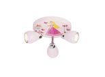 Brilliant Lampe Princess Led Spotrondell 3Flg Ros3X LED-PAR51, GU10, 3W Led-Reflektorlampen Inklusive, (250Lm, 3000K) KöPfe Schwenkbar