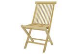 Vcm Stuhl Holzstuhl Klappstuhl Teak Holz Klappbar Brauner Gartenstuhl Unbehandelt MaßE B. 46X H. 89 Xt. 62Cm