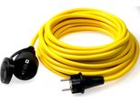 As - Schwabe Cavo Di Prolunga 25 M - 230 V, 16 A Spina Di Sicurezza - Cavo Di Prolunga Per Esterni - Prolunga Per Esterni - K35 AT-N07V3V3-F 3G2,5 - IP44 - Germany, Giallo, 60351