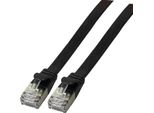 Efb K5545SW.5 Efb RJ45 Flachpatchkabel U/Ftp, Cat.6A, Pvc, 5M, Schwarz