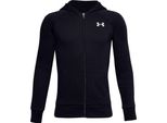 Ua Rival Cotone Fz Felpa Con Cappuccio-Blk