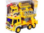 Malplay Veicolo Da Costruzione Auto Giocattolo 1:16 Camion Gru Trasportatore Con Suono&Luce|Da 3 Anni