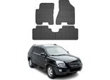 2004-2010 Kia Sportage Tappetini Tpe Nero 4 Pezzi