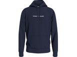 Tommy Jeans - Felpa Invernale Uomo Con Logo Lineare Ricamato - Taglia M
