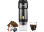 Macchina Per Caffè Espresso Portatile, Macchina Per Caffè Espresso Elettrica Con Auto-Riscaldamento, Usb E Caricatore Per Auto, Mini Caffettiera Ns Capsule Per Caffè Macinato
