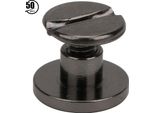 50 Set 6,5 Mm Ottone Testa Piatta Viti Bolder Chiodi Rivetti Fai Da Te Artigianato Pelle Trasportatore Screwbackgun Colore