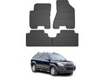 2004-2009 Hyundai Tucson Tappetini In Gomma Nera 4 Pz