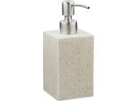 Relaxdays 2X Dispenser Di Sapone In Acciaio Inox Quadrato Sabbia