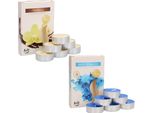 Kotarbau® Confezione Da 12 Candele Profumate Vaniglia Antitabacco Tea Light Profumato Tempo Di Combustione 4 Ore