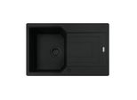 Franke Urban Ubg 611-78 Lavello In Black Matt - Black Collection Con Selettore Centrale In Acciaio Inox / Dimensioni Del Foro 760 X 480 Mm R15 / Lavello In Granito