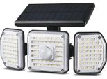 Lampada Da Parete Maclean MCE615 Lampada Solare Per Esterni Con Rilevatore Di Movimento IP65 4W 320Lm 122 Led Smd 4000K Bianco Neutro