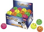 Palline Smiley In Gommapiuma Assortite 7,2 Cm; Espositore 24 Pezzi.