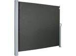 Sessamen-Lp Tenda Laterale 200 X 300 Cm Tenda Laterale A Rullo Protezione Solare Privacy Protezione Dal Vento Per Balcone Terrazza Giardino, Grigio Fumo